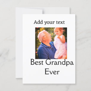 Carte Postale Meilleur grand-père jamais grand-père photo cadeau