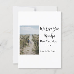 Carte Postale meilleur grand-père toujours grands-parents cadeau