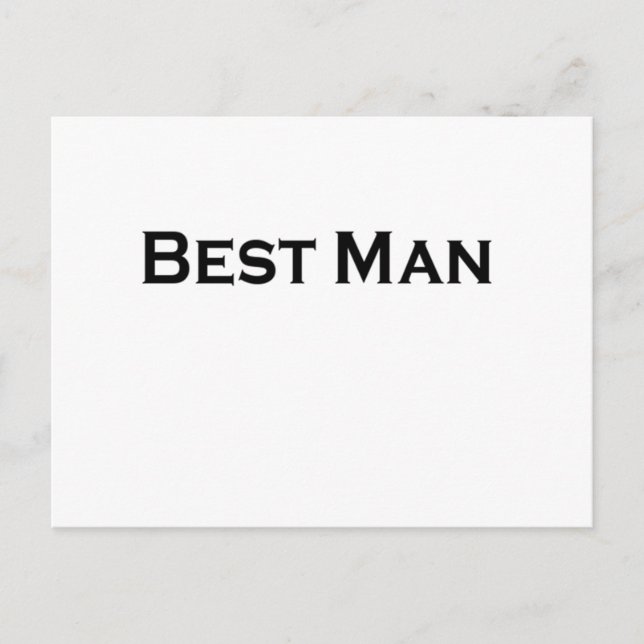 Carte Postale meilleur homme (Devant)
