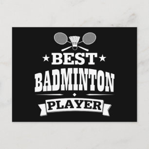 Carte Postale Meilleur joueur de badminton