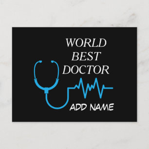 Carte Postale Meilleur Médecin du Monde Appréciation Doc Du Mond