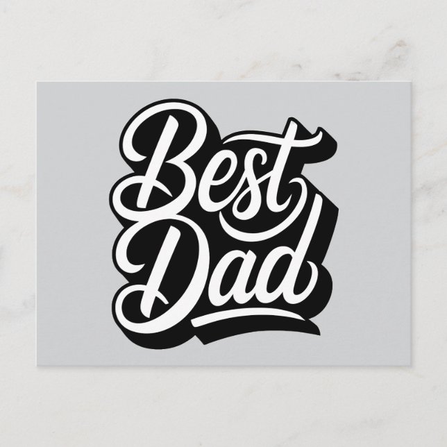 Carte Postale Meilleur papa (Devant)