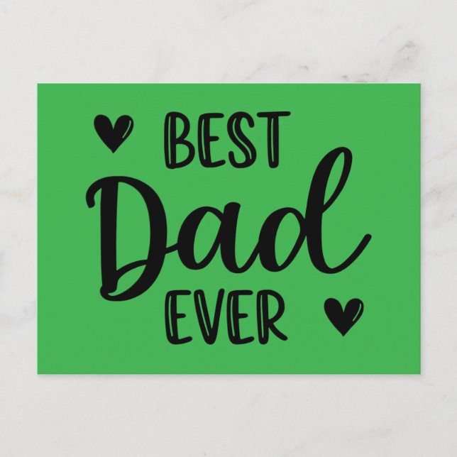 Carte Postale Meilleur papa. (Devant)