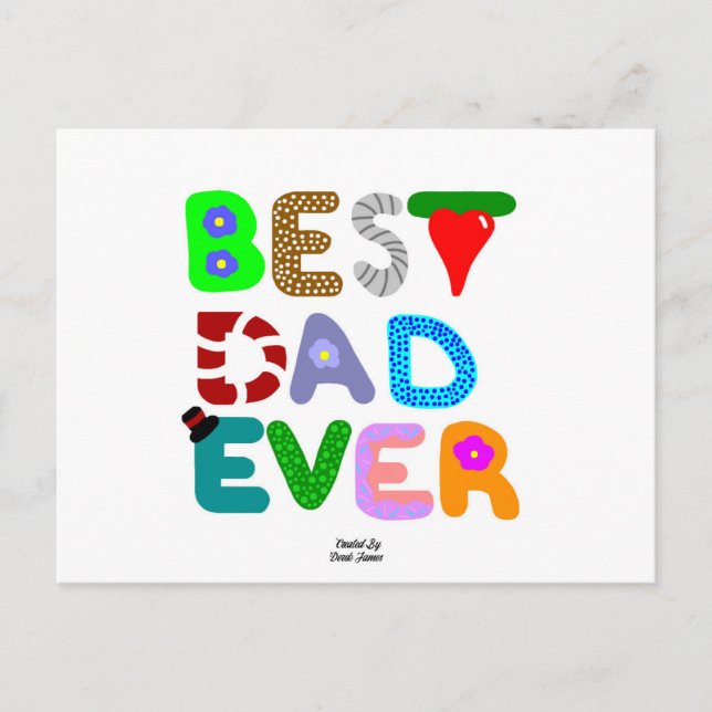 Carte postale Meilleur papa (Devant)