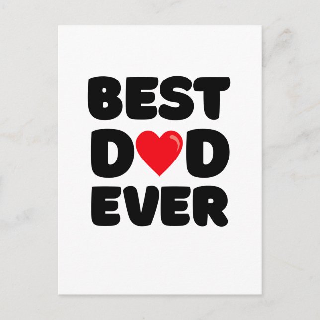 Carte Postale Meilleur Papa de tous les temps  (Devant)
