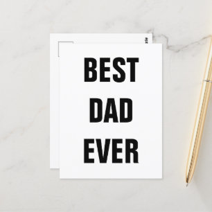 Carte Postale Meilleur Papa de tous les temps Anniversaire Fête 