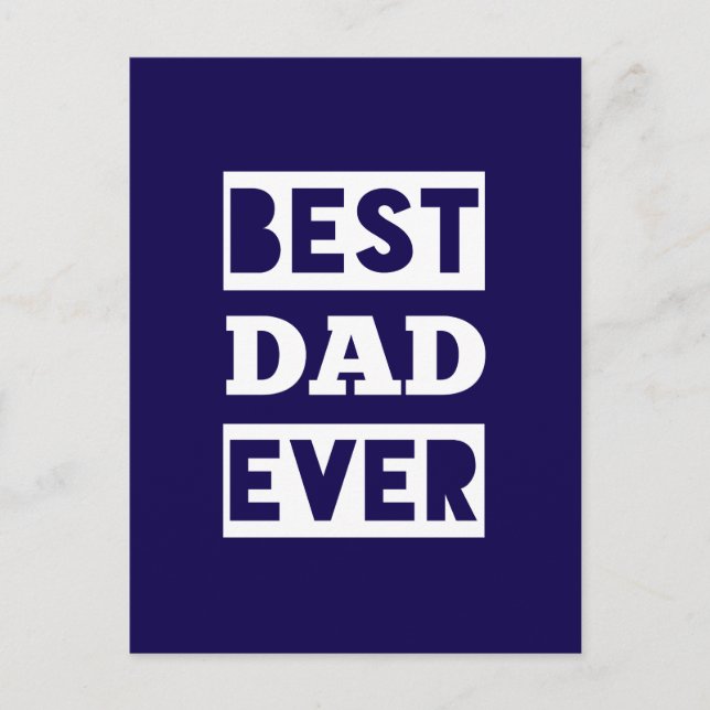 Carte Postale Meilleur papa du monde (Devant)