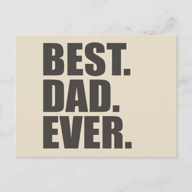 Carte Postale Meilleur papa jamais (Devant)
