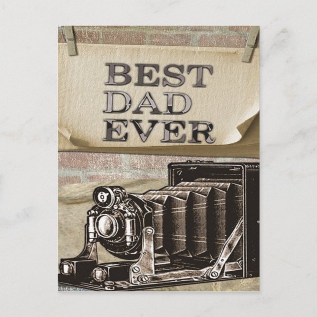 Carte Postale Meilleur papa jamais (Devant)