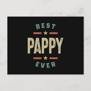 Carte Postale Meilleur Papi du Monde Cadeau pour Papa et Grand-p
