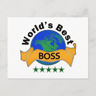 Carte Postale Meilleur patron du monde