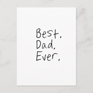 Carte Postale Meilleur père. Fête des pères cadeau