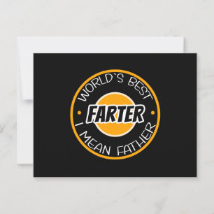 Carte Postale Meilleur Petomane Du Monde Je Veux Dire Papa