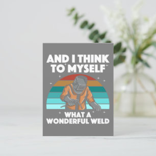 Carte Postale Meilleur Welding Art Men Women Arc Welder Ir