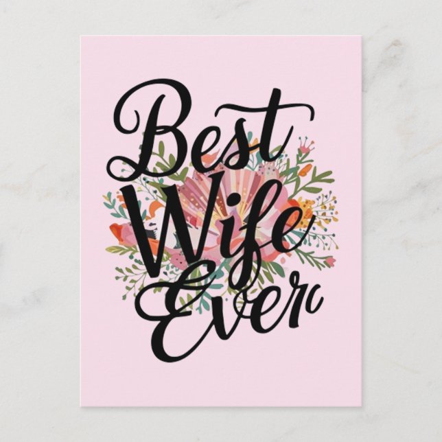 Carte Postale Meilleure épouse jamais  (Devant)