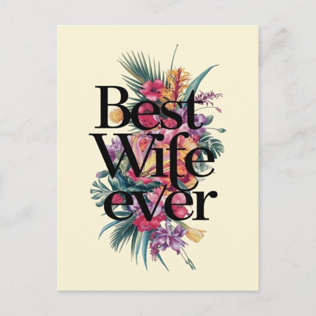 Carte Postale Meilleure femme jamais  (Devant)