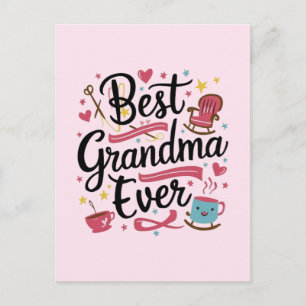 Carte Postale Meilleure grand-mère ever