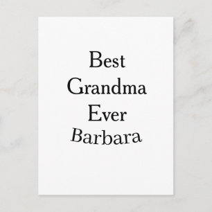 Carte Postale Meilleure grand-mère jamais nom date simple fête d
