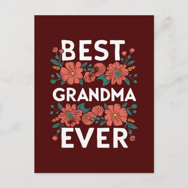 Carte Postale Meilleure grand-mère qui soit (Devant)