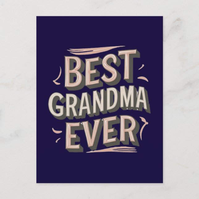 Carte Postale Meilleure grand-mère qui soit (Devant)