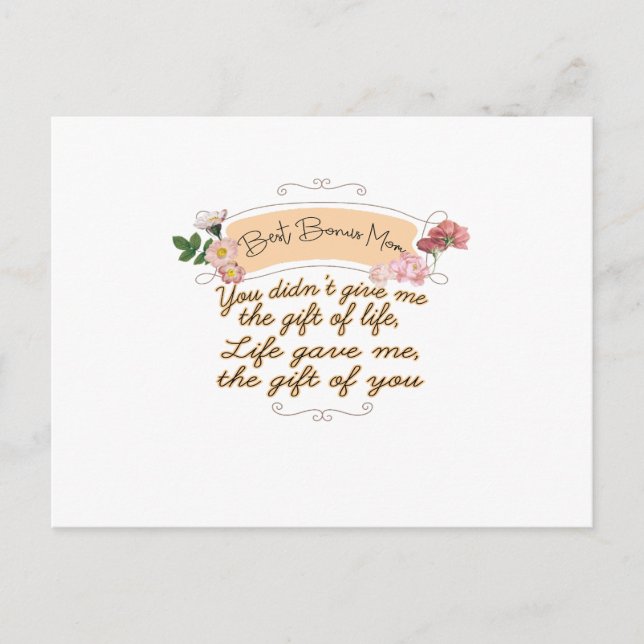 Carte Postale Meilleure Maman Bonus (Devant)