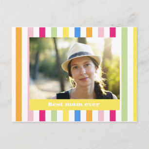 Carte Postale Meilleure maman de la fête des mères photo moderne