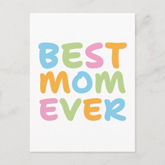 Carte Postale Meilleure Maman de Tous les Temps  (Devant)