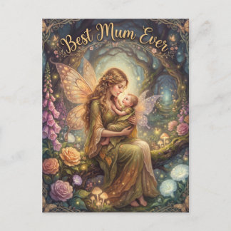 Carte Postale "Meilleure Maman de Tous les Temps" Illustration F