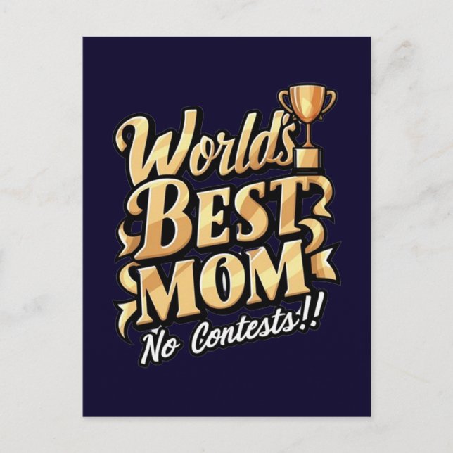 Carte Postale meilleure maman du monde sans conteste (Devant)