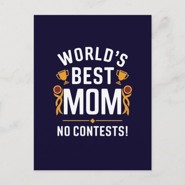 Carte Postale Meilleure maman du monde sans conteste  (Devant)