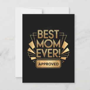 Carte Postale Meilleure Maman Jamais, Approuvée - Conception de 