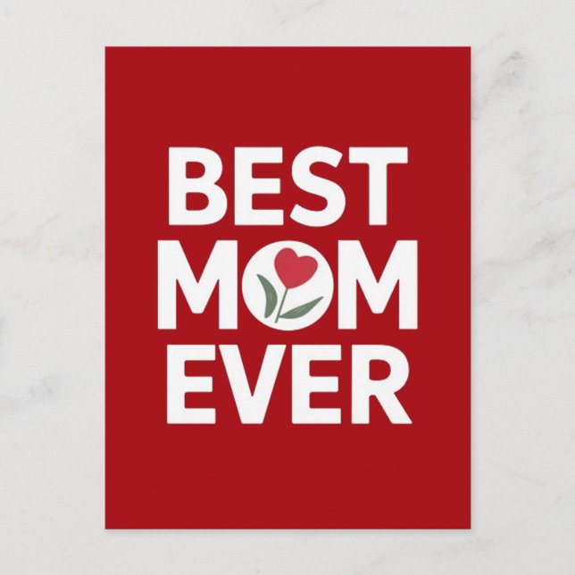 Carte Postale Meilleure maman qui soit  (Devant)