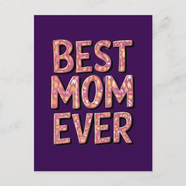 Carte Postale Meilleure maman qui soit  (Devant)