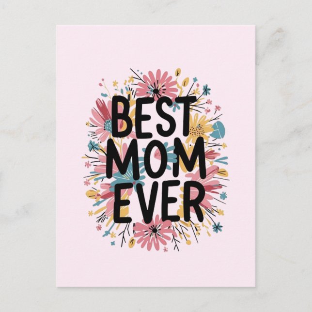 Carte Postale Meilleure maman qui soit  (Devant)