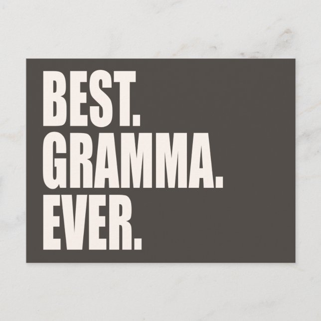 Carte Postale Meilleure Mémé du monde. (Devant)