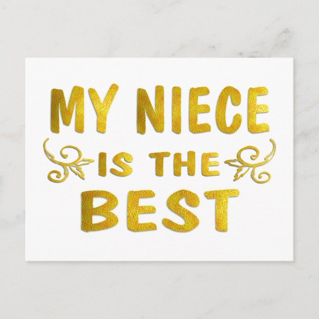 Carte Postale Meilleure nièce (Devant)