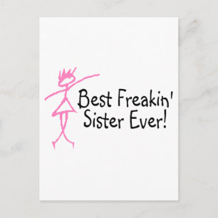 Carte Postale Meilleure Soeur Freakin Jamais
