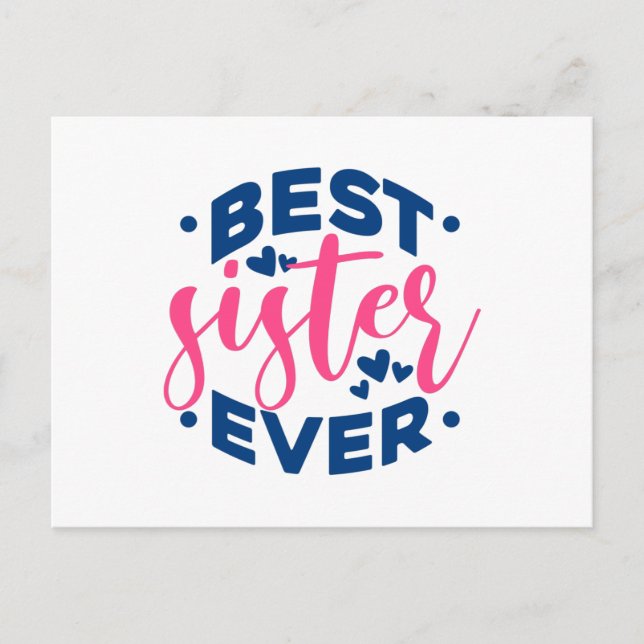 Carte Postale Meilleure soeur jamais (Devant)