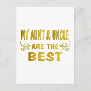 Carte Postale Meilleure tante et oncle