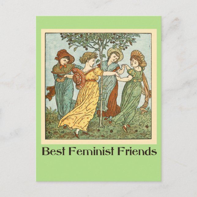 Carte Postale Meilleures amies féministes (Devant)