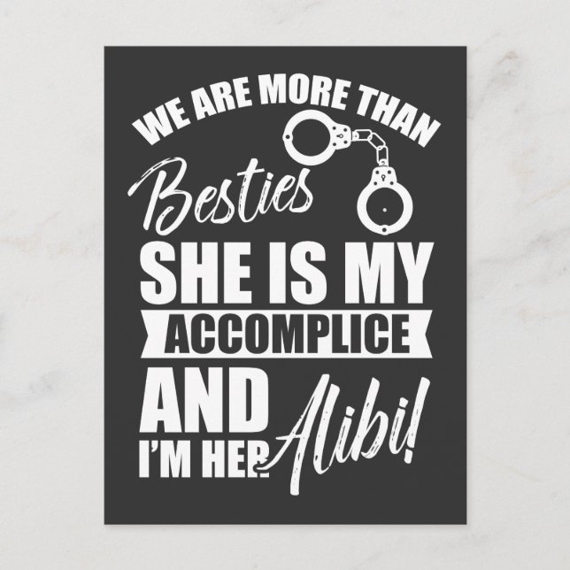 Carte Postale Meilleures copines de Bachelorette accomplices (Devant)