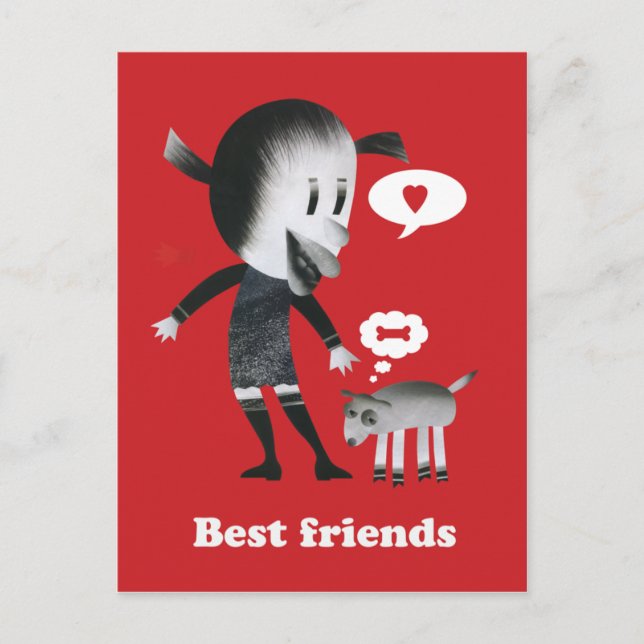 Carte Postale Meilleurs amis (Devant)