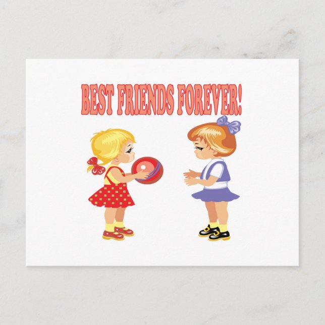 Carte Postale Meilleurs amis pour toujours (Devant)