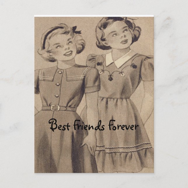 Carte Postale Meilleurs amis pour toujours (Devant)