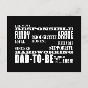 Carte Postale Meilleurs futurs pères pères adorent être des qual