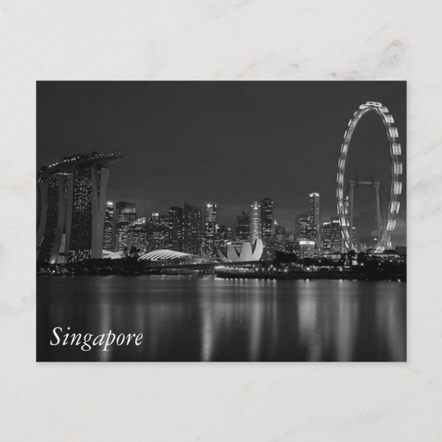 Carte Postale Meilleurs voeux à Singapour (Devant)