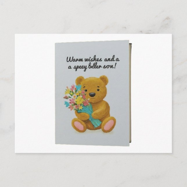 Carte postale "Meilleurs Vœux de Rétablissement" (Devant)