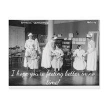 Carte postale : « Meilleurs vœux de rétablissement