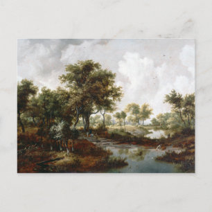 Carte Postale Meindert Hobbema Un Paysage Boisé
