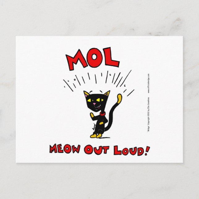 Carte postale Mel "MOL : MEOW OUD LOUD" (Devant)